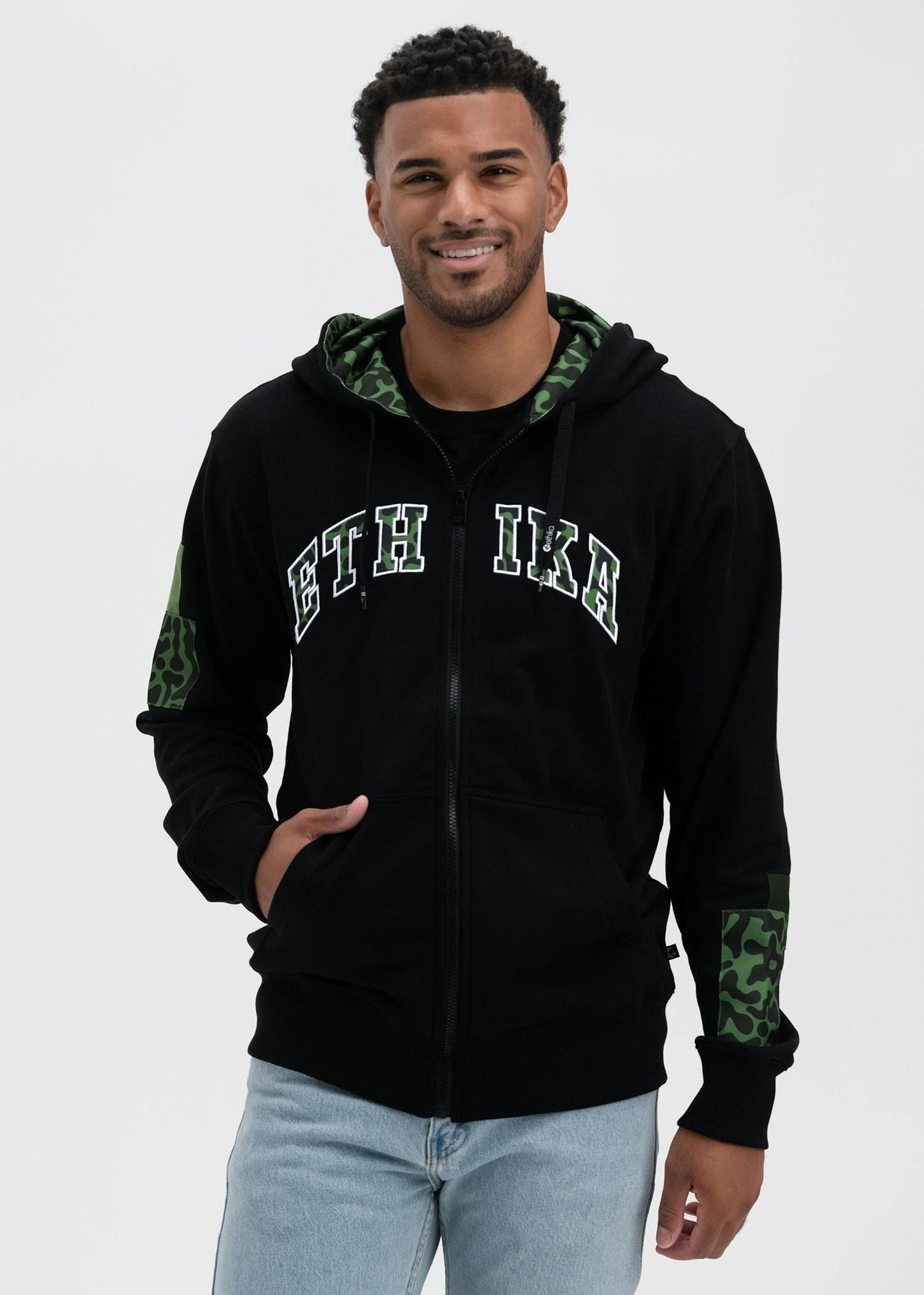 Dart Camo | Mens Zip Hoodie 