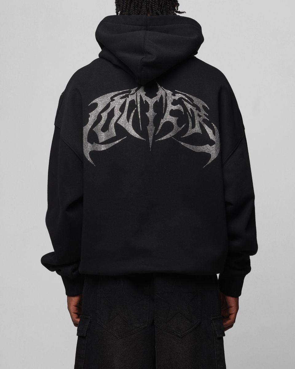 Loiter Metal Rhinestone Hoodie 