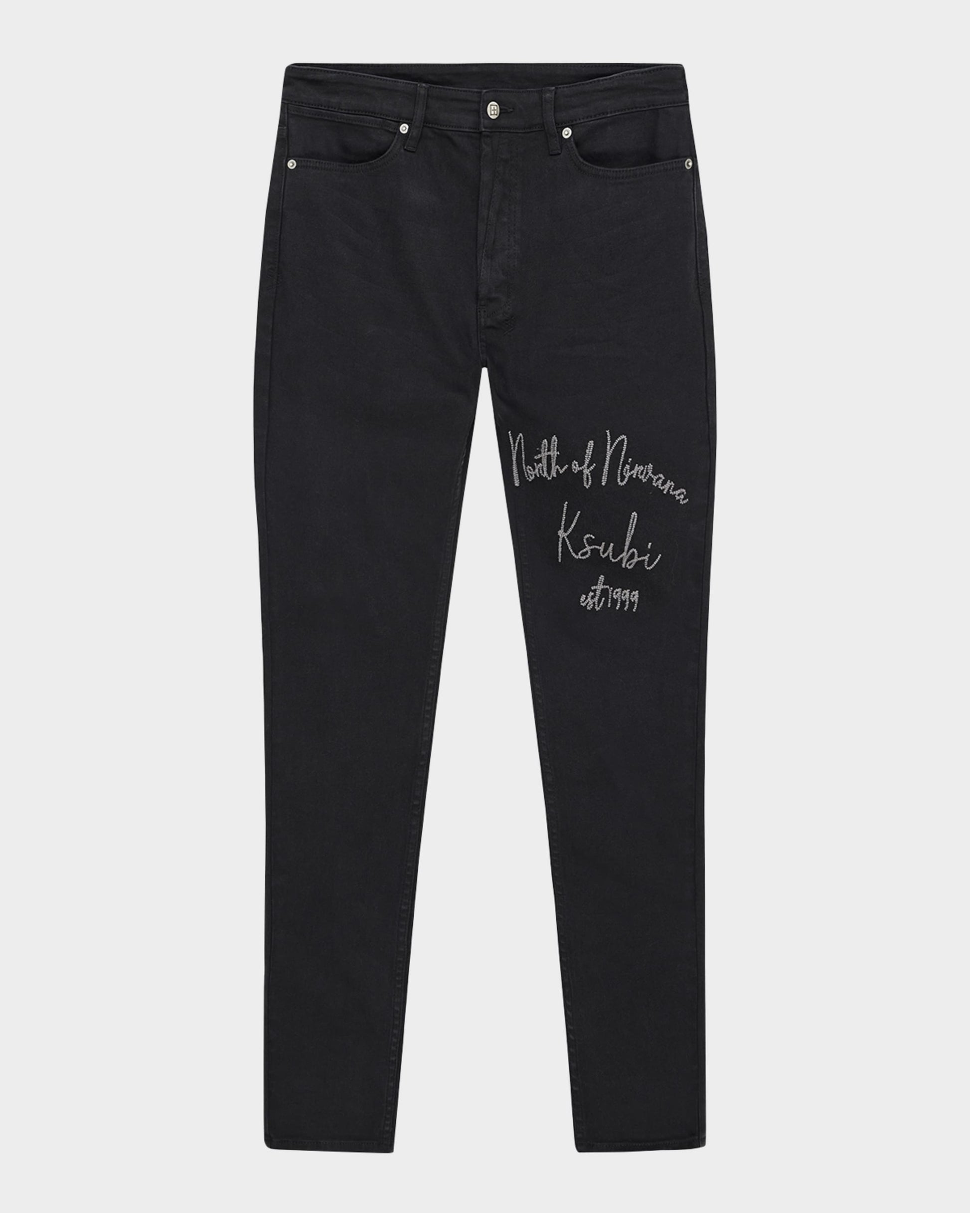 Ksubi Van Winkle Jasper Black Arch Skinny Jeans 