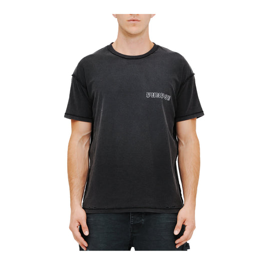 Purple Brand Mens Textured Inside Out Tee - 40% OFF