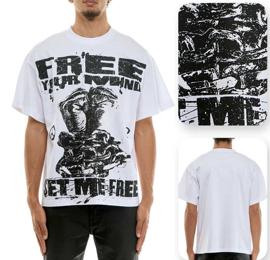 KDNK Set Me Free White Tee
